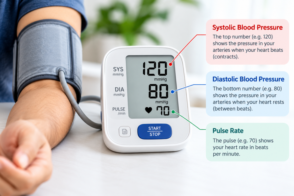 blood pressure reading
